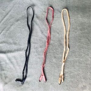 New! Set of 3 Eyeglass Eyewear Straps Leash